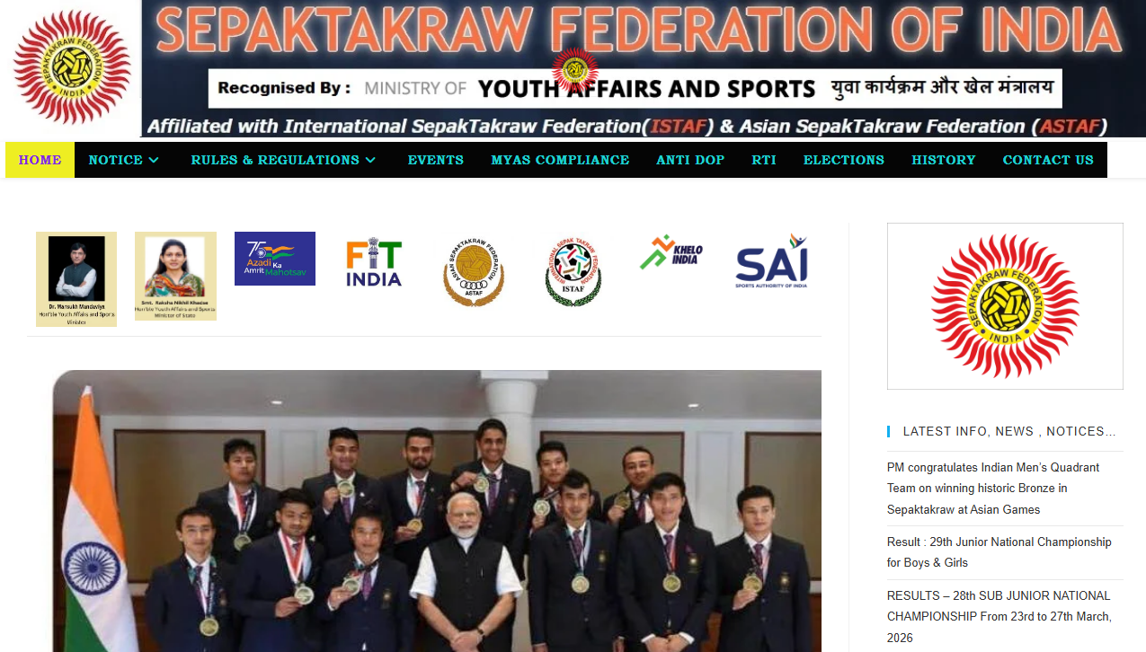SepakTakraw World Cup 2025 — Sports project screenshot